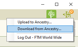 Download from Ancestry