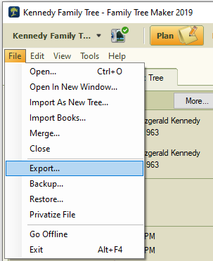 Export from File