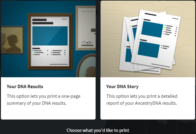 AncestryDNA Results as PDFs